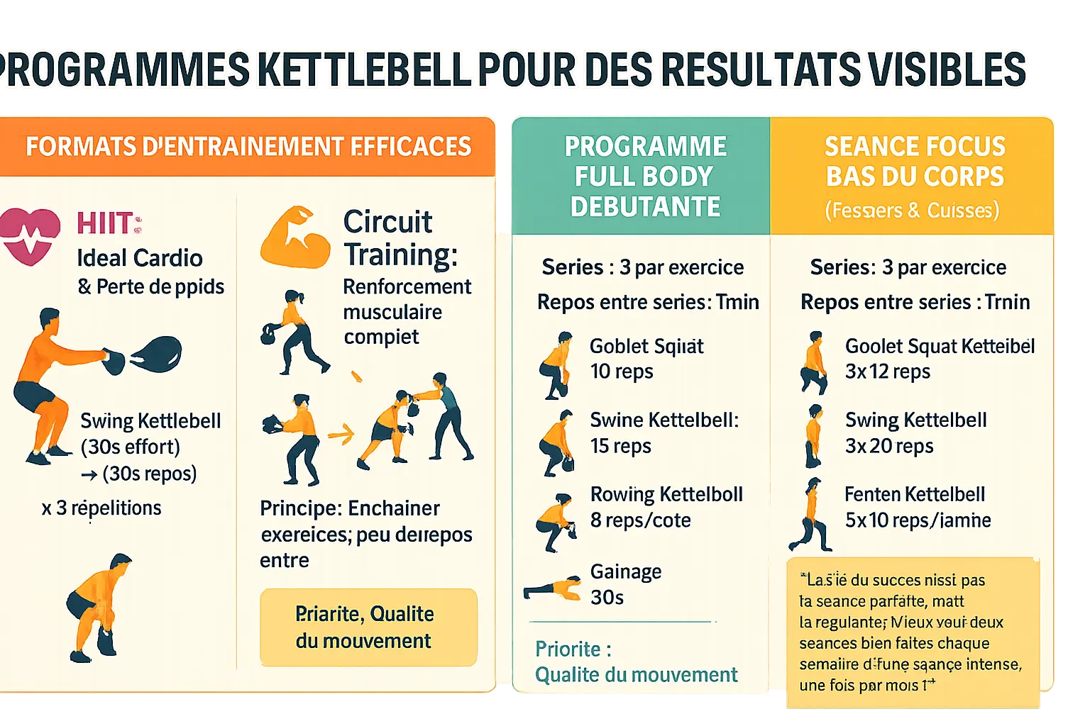 Entraînement kettlebell pour les femmes